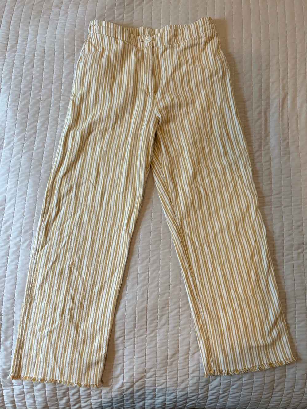Women’s Yellow Stripe Casual Pants Nice Things by Paloma S. Size 36
